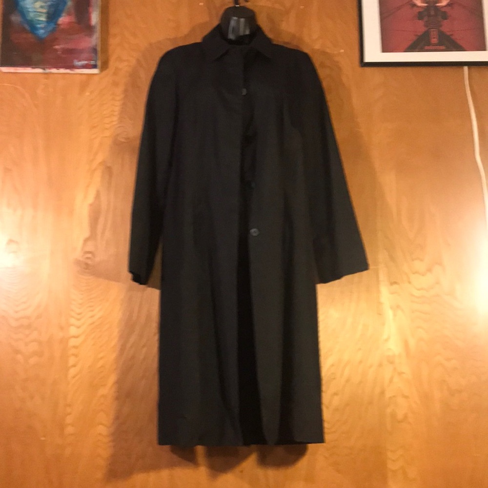 Brooks Brothers Black Rain Coat Jacket